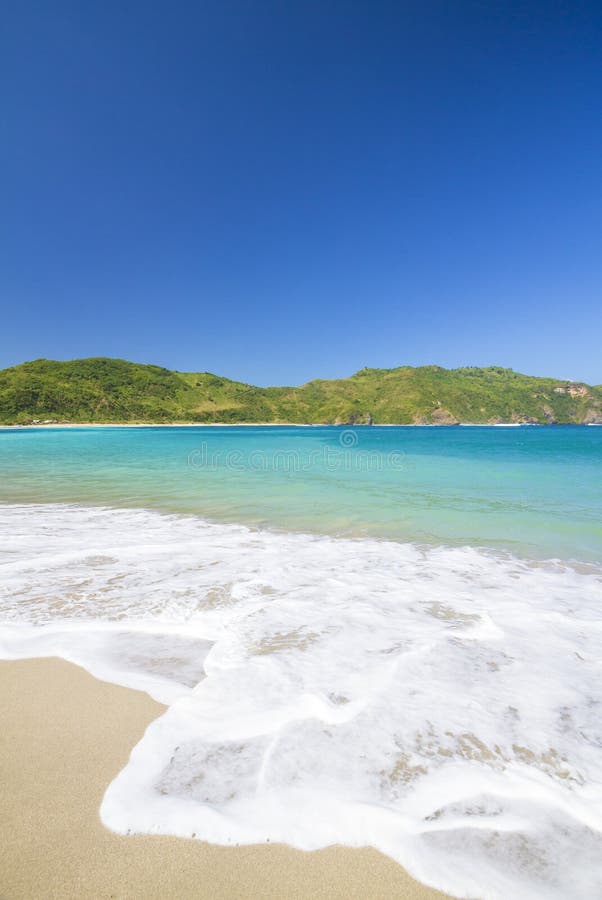 Verlassener Strand stockfoto