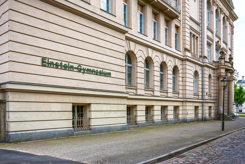 Einstein Gymnasium in Potsdam Stock Image Image of education, school