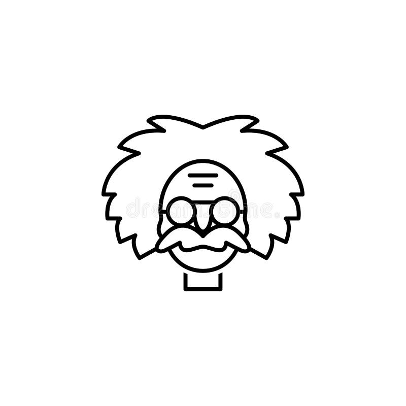 einstein icon. Element of science illustration. Thin line illustration for website design and development, app development. Premiu royalty free illustration einstein icon. Element of science illustration. Thin line illustration for website design and development, app development. Premiu royalty free illustration