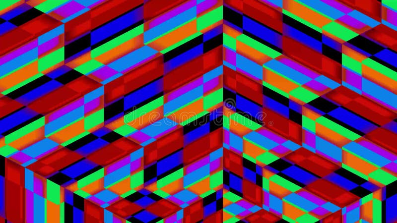 Einzigartiges Kaleidoskop-farbiges Design mit Mosaik. lizenzfreie abbildung