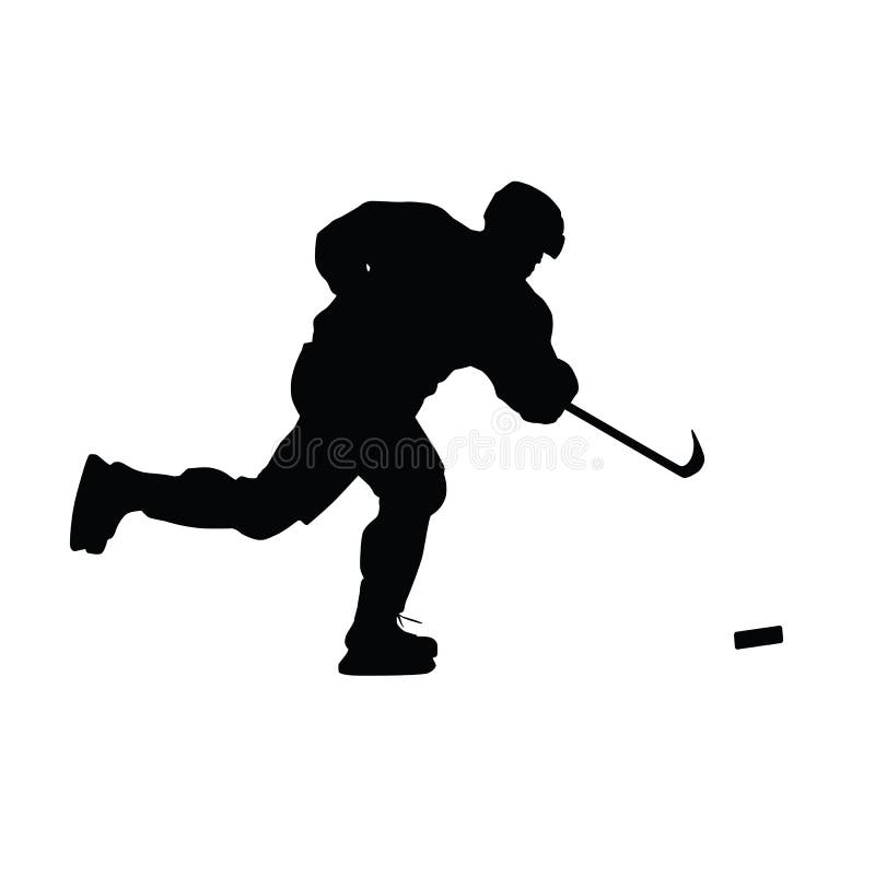 Eishockeyspieler-Vektorschattenbild vektor abbildung Eishockeyspieler-Vektorschattenbild vektor abbildung