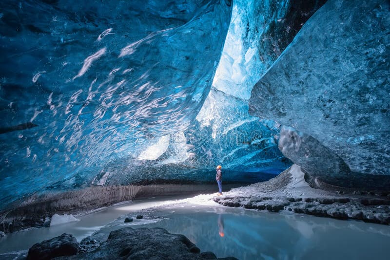 Eishöhle in Vatnajokull, Island