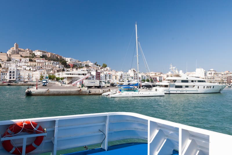 Eivissa - la capitale d'Ibiza, Espagne photographie stock libre de droits Eivissa - la capitale d'Ibiza, Espagne photographie stock libre de droits