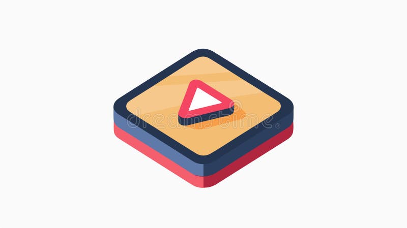 Professional Eject Button Icon for Multimedia Usage vector illustration