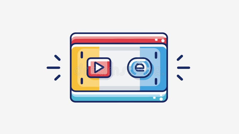 Eject Button Icon: Multimedia Access Symbol for Websites and Apps stock illustration