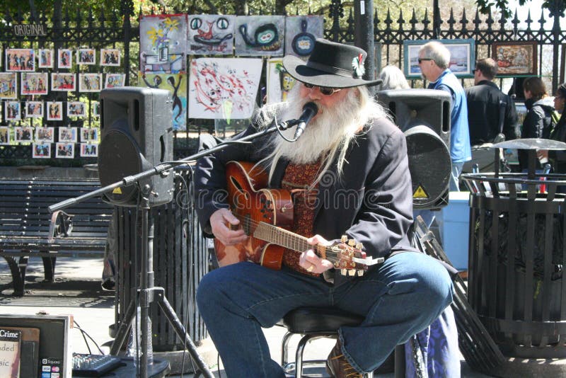 Street musicians performing in the French Quarter, New Orleans, 3/8/15. Street musicians performing in the French Quarter, New Orleans, 3/8/15.