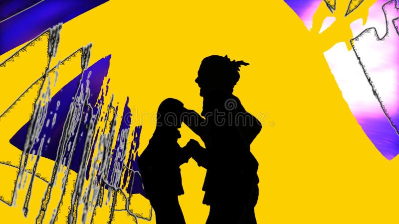 Ejecutantes de la danza de la demostración de la animación libre illustration