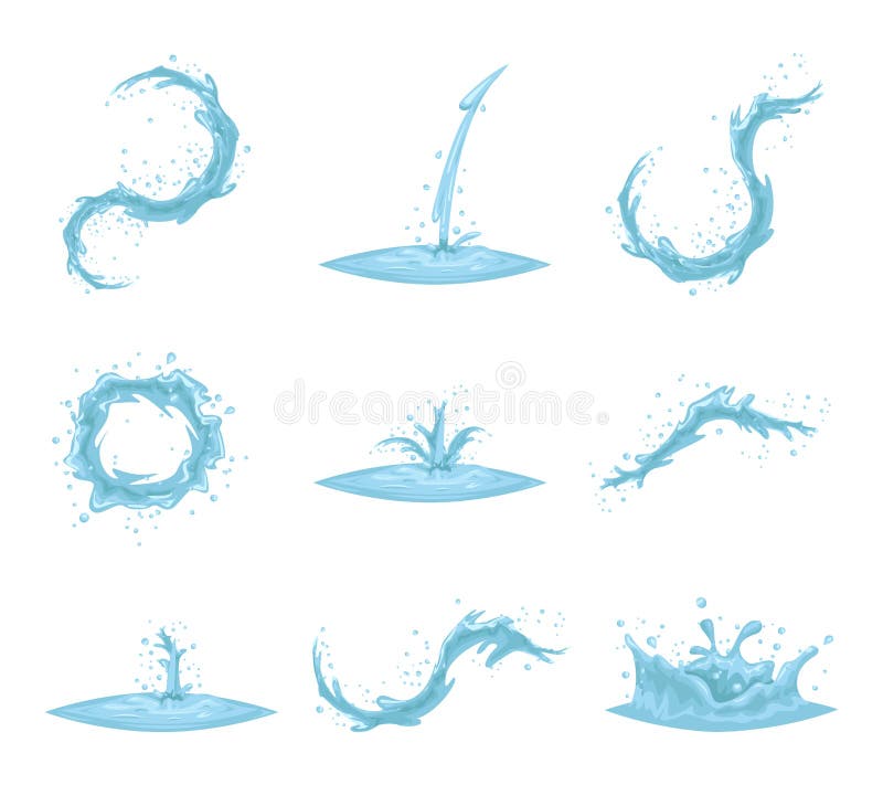 Ejemplo aislado sistema retro del vector del diseño del icono de la historieta del vintage del vórtice de Whirlpool de la onda de libre illustration Ejemplo aislado sistema retro del vector del diseño del icono de la historieta del vintage del vórtice de Whirlpool de la onda de libre illustration