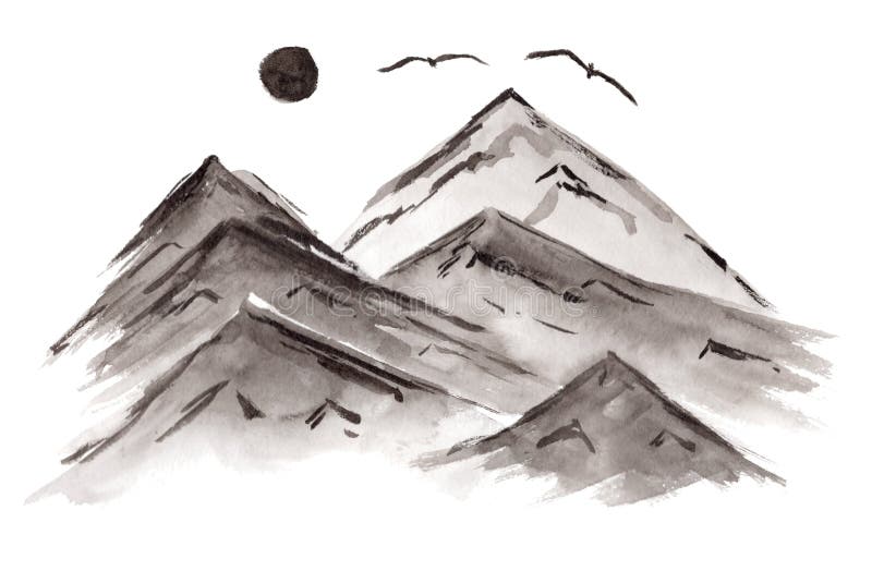 Ejemplo Chino Negro De Las Montañas Y De Los Pájaros De La Tinta Stock de ilustración - Ilustración de gaviota, silueta: 138443142 Ejemplo Chino Negro De Las Montañas Y De Los Pájaros De La Tinta Stock de ilustración - Ilustración de gaviota, silueta: 138443142