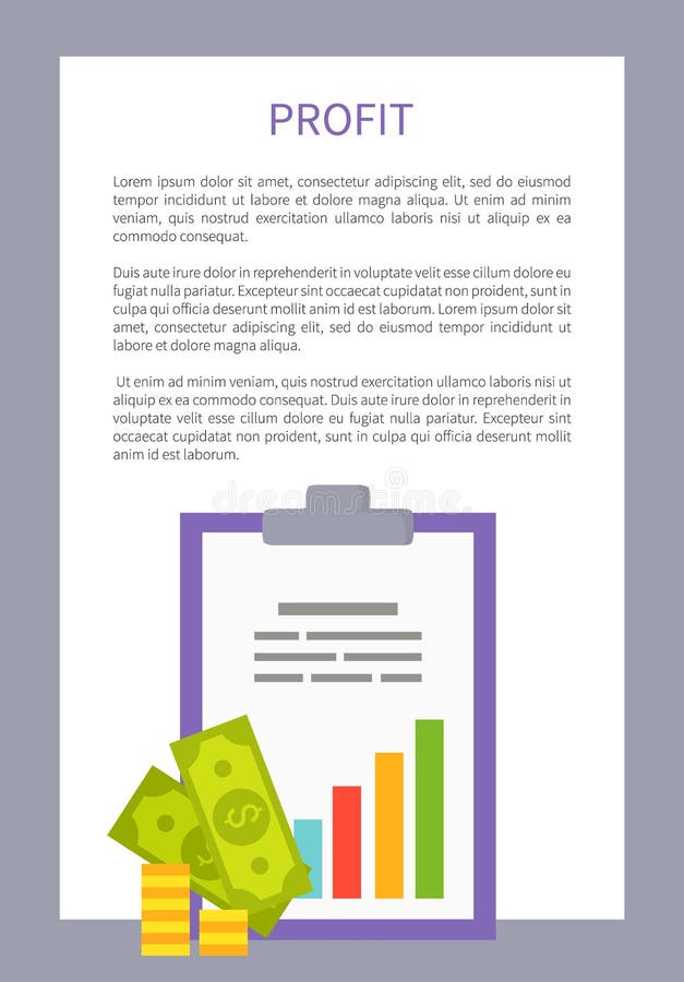 Ejemplo colorido enmarcado cartel del vector del beneficio ilustración del vector Ejemplo colorido enmarcado cartel del vector del beneficio ilustración del vector