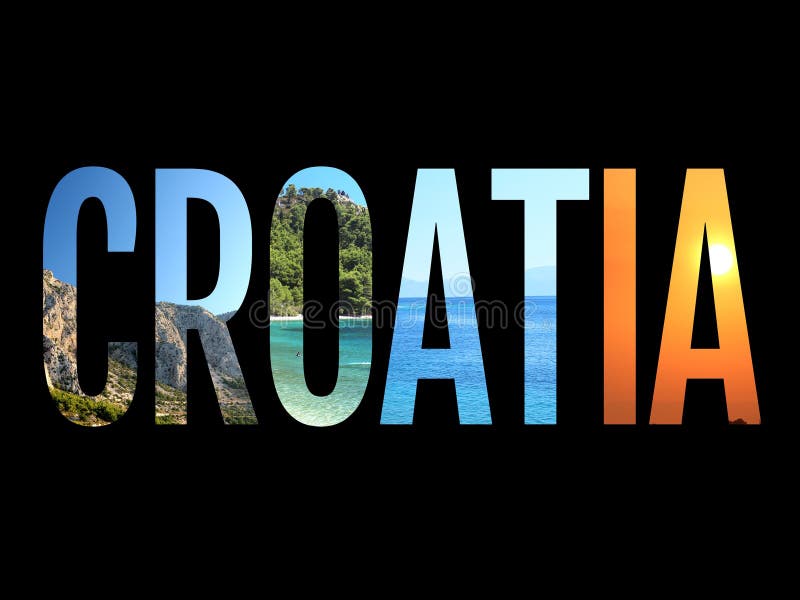 Ejemplo conceptual de la imagen de la muestra de Croacia ilustración del vector Ejemplo conceptual de la imagen de la muestra de Croacia ilustración del vector