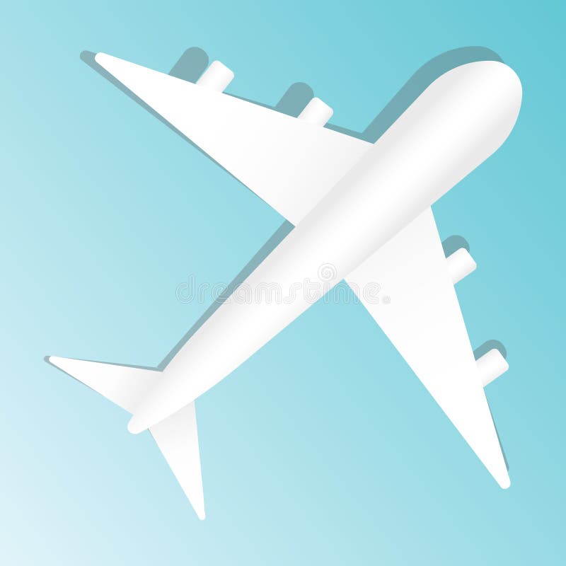 Ejemplo creativo del vector del avión aislado en fondo azul Aeroplano de la visi?n superior Dise?o del arte del viaje de verano ilustración del vector Ejemplo creativo del vector del avión aislado en fondo azul Aeroplano de la visi?n superior Dise?o del arte del viaje de verano ilustración del vector