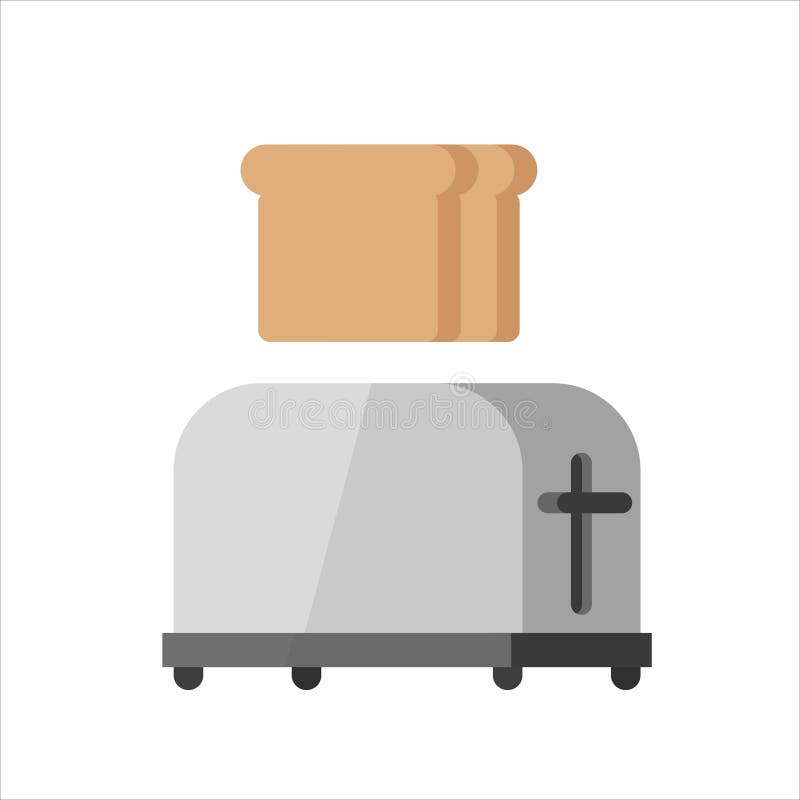 Ejemplo de acero del vector de la tostadora ilustración del vector