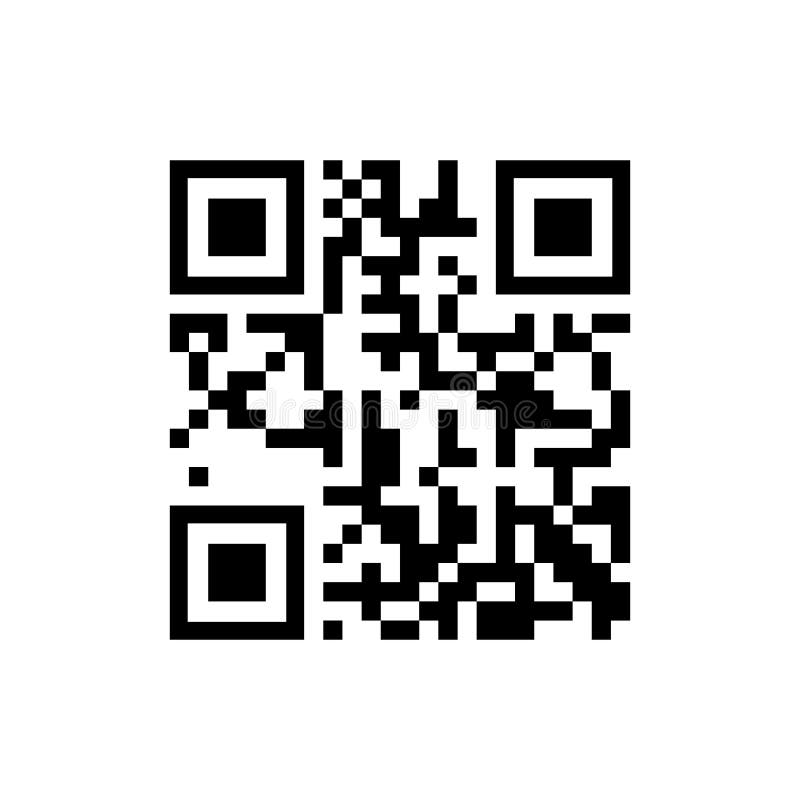 Ejemplo De Código De Vector Qr Para El Escaneo De Smartphones Aislado En  Fondo Blanco Ilustración del Vector - Ilustración de barra, binario:  186195001