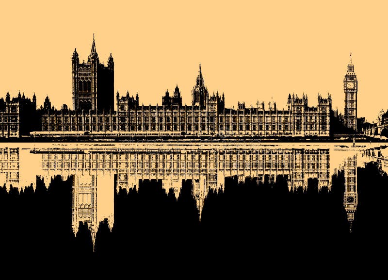 Ejemplo de casas del parlamento en Londres