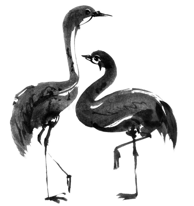 Ejemplo de la garza stock de ilustración. Ilustración de pecado 138493871