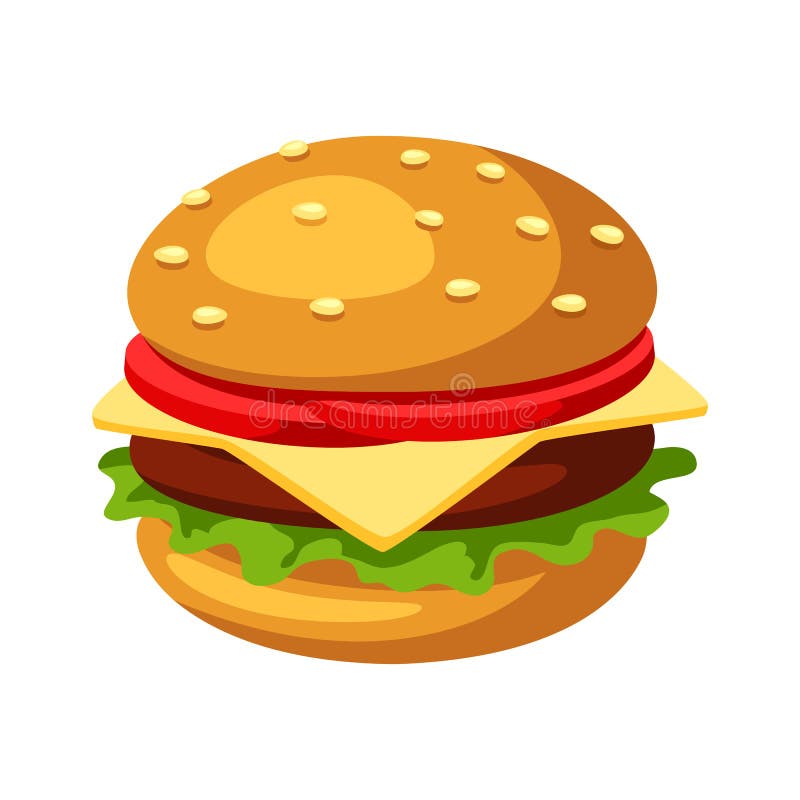 Ejemplo de la hamburguesa o del cheeseburger estilizada