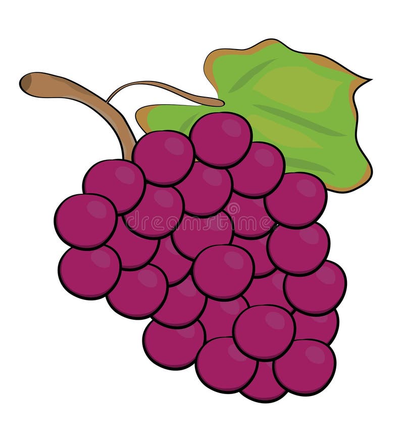 Ejemplo de las uvas stock de ilustración. Ilustración de manzana - 42098660