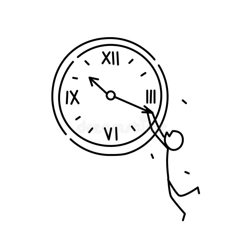 Ejemplo de un hombre que pesa en la mano minuciosa Vector No bastante tiempo metáfora estilo linear Ejemplo para la página web o libre illustration Ejemplo de un hombre que pesa en la mano minuciosa Vector No bastante tiempo metáfora estilo linear Ejemplo para la página web o libre illustration
