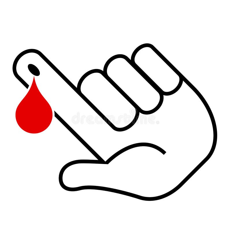 Ejemplo del análisis de sangre stock de ilustración Ejemplo del análisis de sangre stock de ilustración
