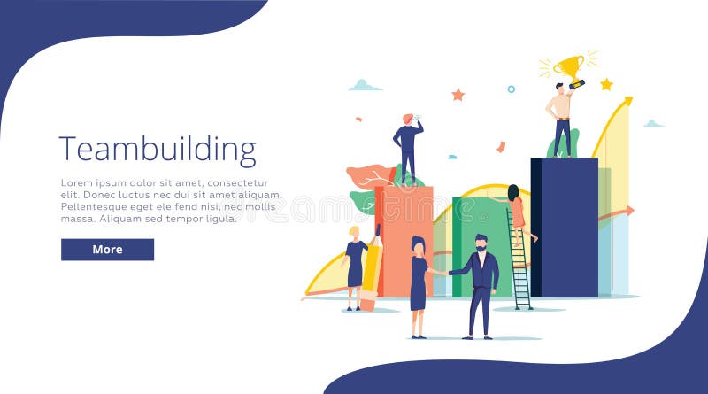 Ejemplo del concepto de la formación de equipo, perfecto para el diseño web, bandera, app móvil, página de aterrizaje, diseño pla libre illustration Ejemplo del concepto de la formación de equipo, perfecto para el diseño web, bandera, app móvil, página de aterrizaje, diseño pla libre illustration
