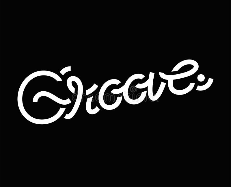 Ejemplo del diseño de la tipografía de la palabra del surco stock de ilustración Ejemplo del diseño de la tipografía de la palabra del surco stock de ilustración