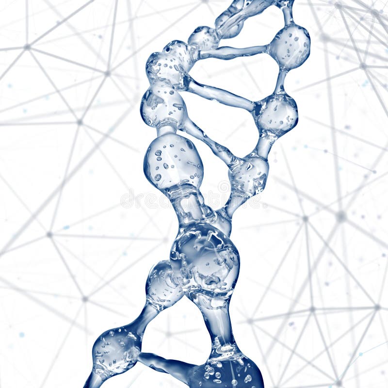 Ejemplo del diseño de las moléculas de la DNA imágenes de archivo libres de regalías Ejemplo del diseño de las moléculas de la DNA imágenes de archivo libres de regalías