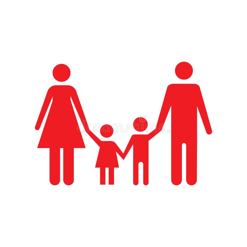 Ejemplo del gr?fico de vector de la plantilla del dise?o del icono de la familia ilustración del vector Ejemplo del gr?fico de vector de la plantilla del dise?o del icono de la familia ilustración del vector