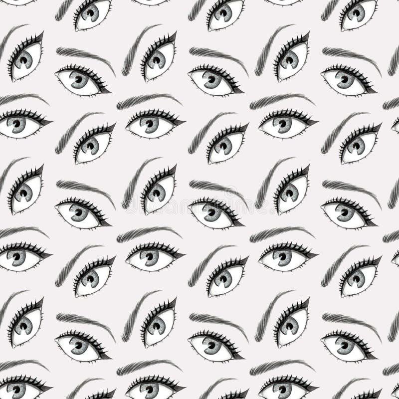 Ejemplo del modelo de ojos ilustración del vector Ejemplo del modelo de ojos ilustración del vector