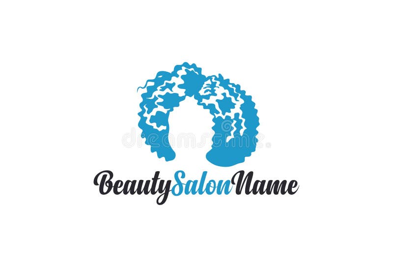 Ejemplo del salón de belleza Logo Design stock de ilustración Ejemplo del salón de belleza Logo Design stock de ilustración