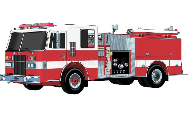 Ejemplo del vector del coche de bomberos