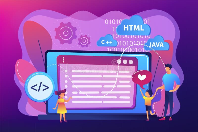 Ejemplo Del Vector Del Concepto Del Campo De La Programaci?n Inform ...