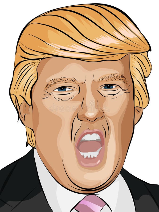 Ejemplo del vector de Donald Trump ilustración del vector Ejemplo del vector de Donald Trump ilustración del vector