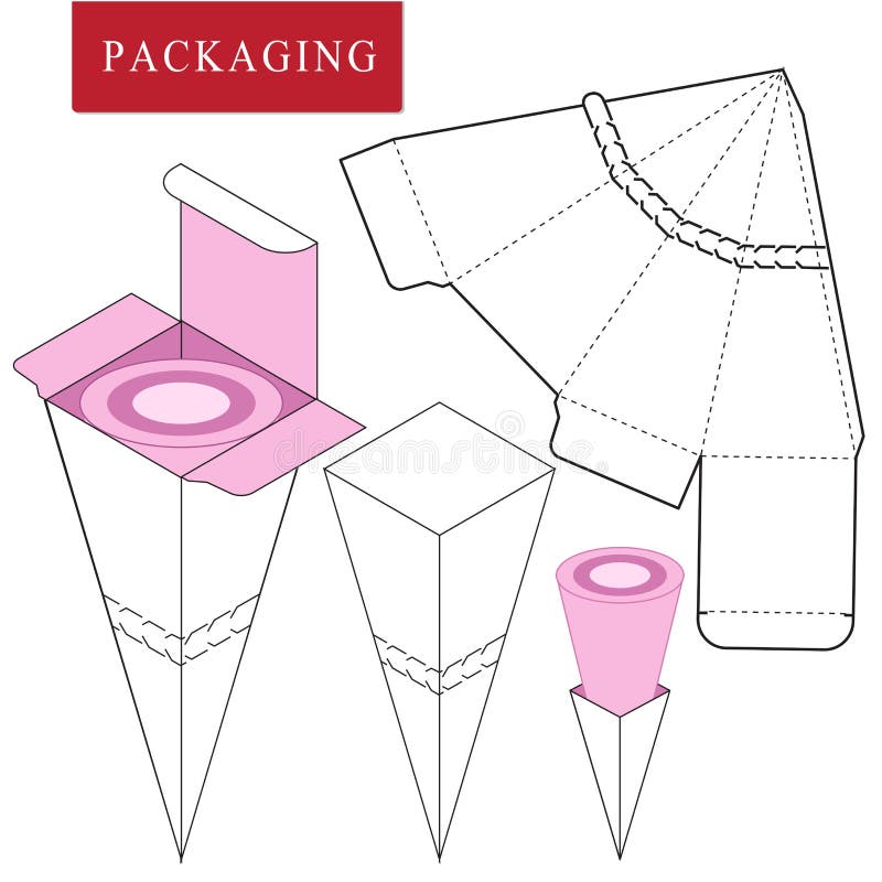 Ejemplo del vector de la caja plantilla del paquete libre illustration Ejemplo del vector de la caja plantilla del paquete libre illustration
