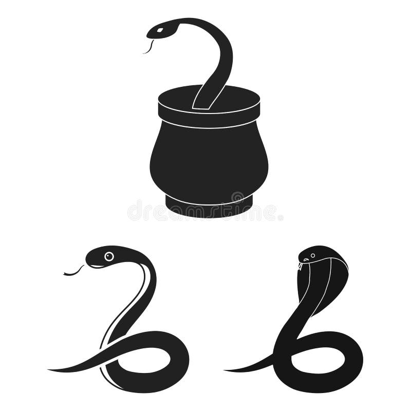 Ejemplo del vector de la muestra de la serpiente y de la cobra Fije del símbolo común de la serpiente y del tatuaje para la web libre illustration Ejemplo del vector de la muestra de la serpiente y de la cobra Fije del símbolo común de la serpiente y del tatuaje para la web libre illustration