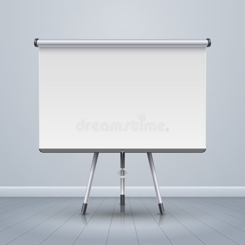 Ejemplo del vector de la pantalla de la presentación del proyector de Whiteboard ilustración del vector Ejemplo del vector de la pantalla de la presentación del proyector de Whiteboard ilustración del vector