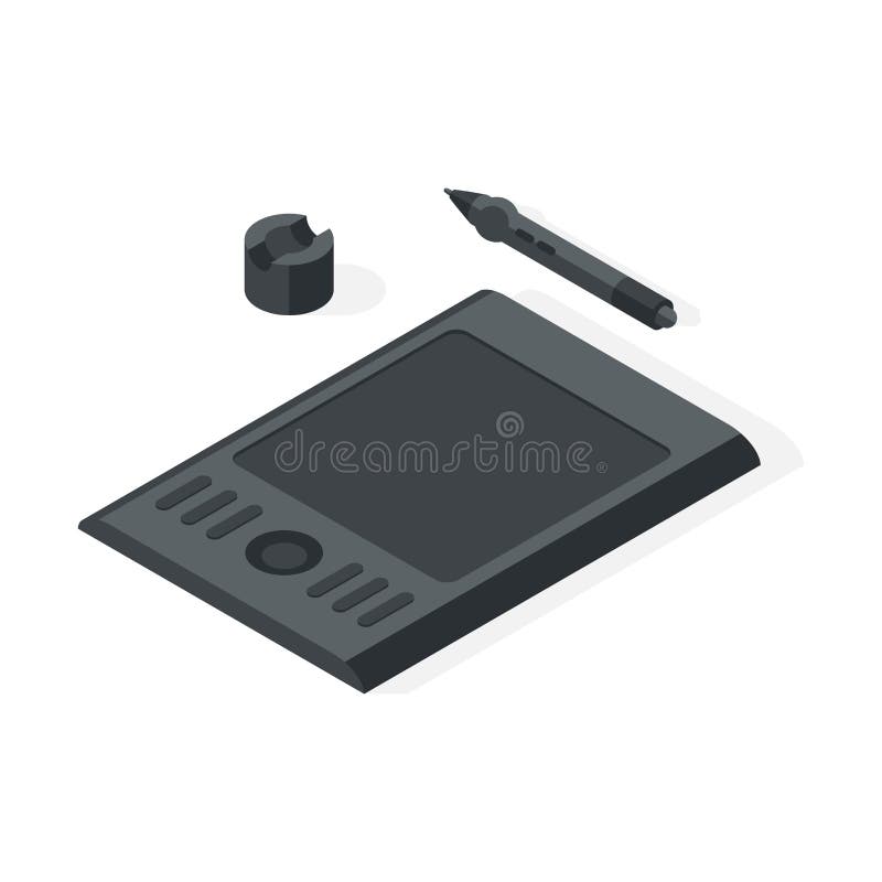 Ejemplo del vector de la tableta de gráficos libre illustration Ejemplo del vector de la tableta de gráficos libre illustration