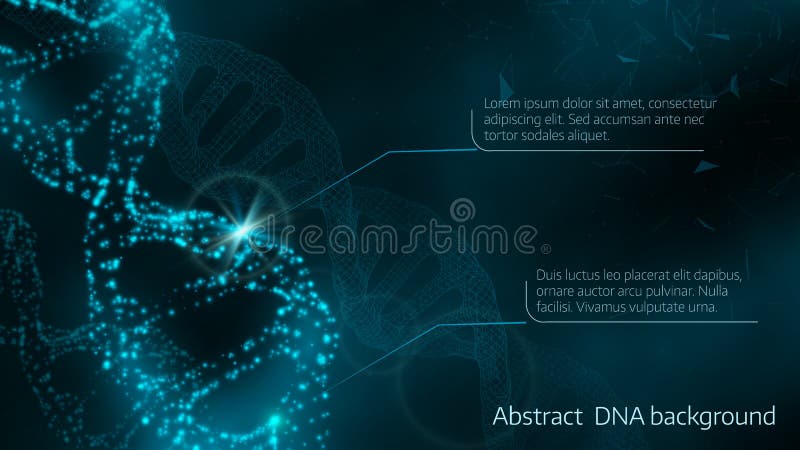 Ejemplo del vector del fondo abstracto de la DNA stock de ilustración Ejemplo del vector del fondo abstracto de la DNA stock de ilustración
