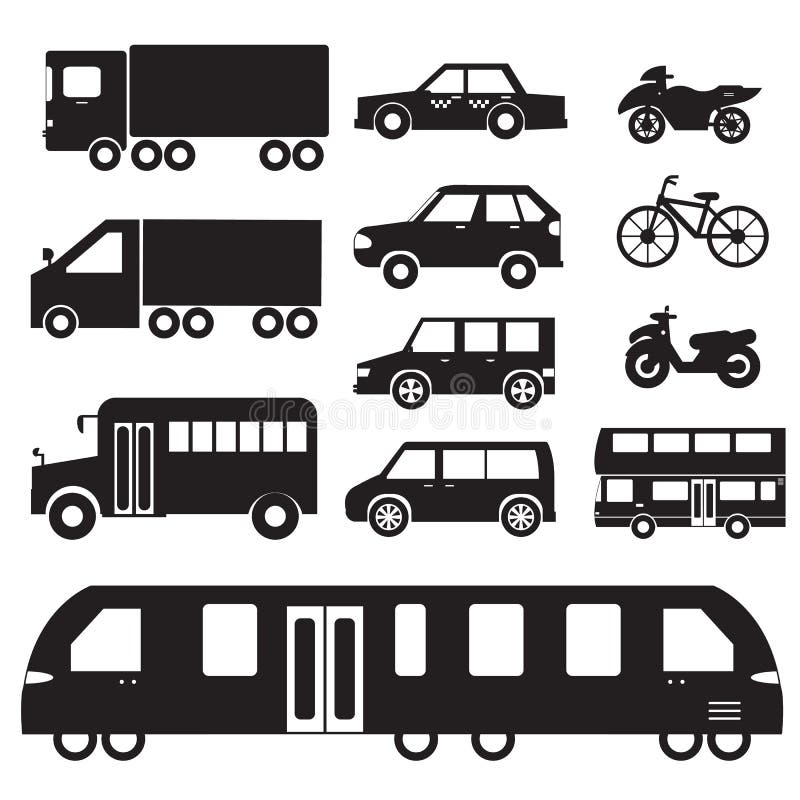 Ejemplo determinado del pictograma del icono del concepto de los coches planos libre illustration Ejemplo determinado del pictograma del icono del concepto de los coches planos libre illustration