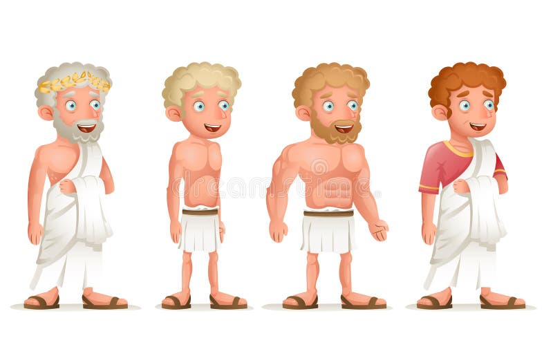Ejemplo determinado del vector del diseño de la historieta de la toga de Roman Greek Retro Vintage Old del taparrabos del icono j stock de ilustración Ejemplo determinado del vector del diseño de la historieta de la toga de Roman Greek Retro Vintage Old del taparrabos del icono j stock de ilustración