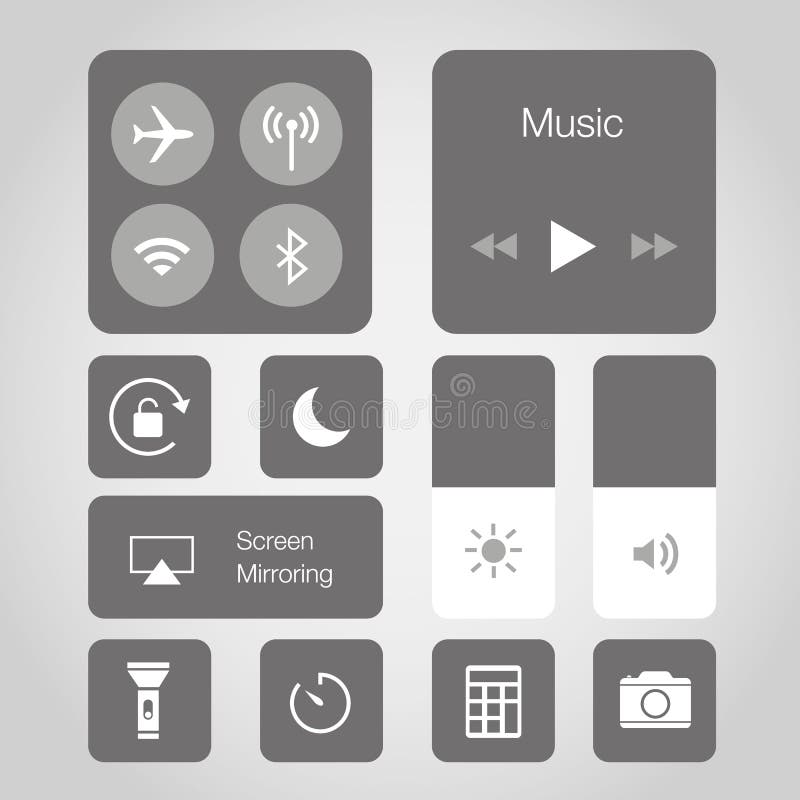 Ejemplo elegante del vector del símbolo del icono del botón de la aplicación móvil del teléfono de la pantalla táctil del App libre illustration Ejemplo elegante del vector del símbolo del icono del botón de la aplicación móvil del teléfono de la pantalla táctil del App libre illustration