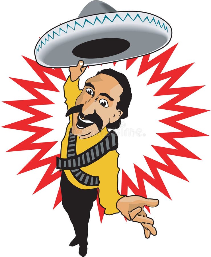 Ranchero mexicano ilustración del vector. Ilustración de sombrero