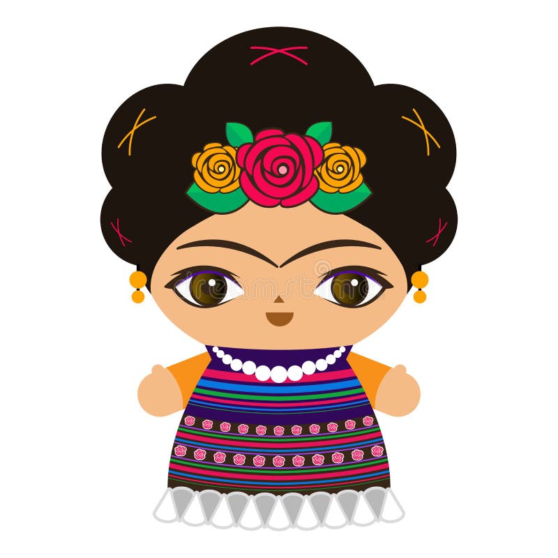 Ejemplo Mexicano Del Vector De La Muñeca, Muñeca Del Estilo Tradicional De México Ilustración del Vector - Ilustración de muñeca, méxico: 119937578