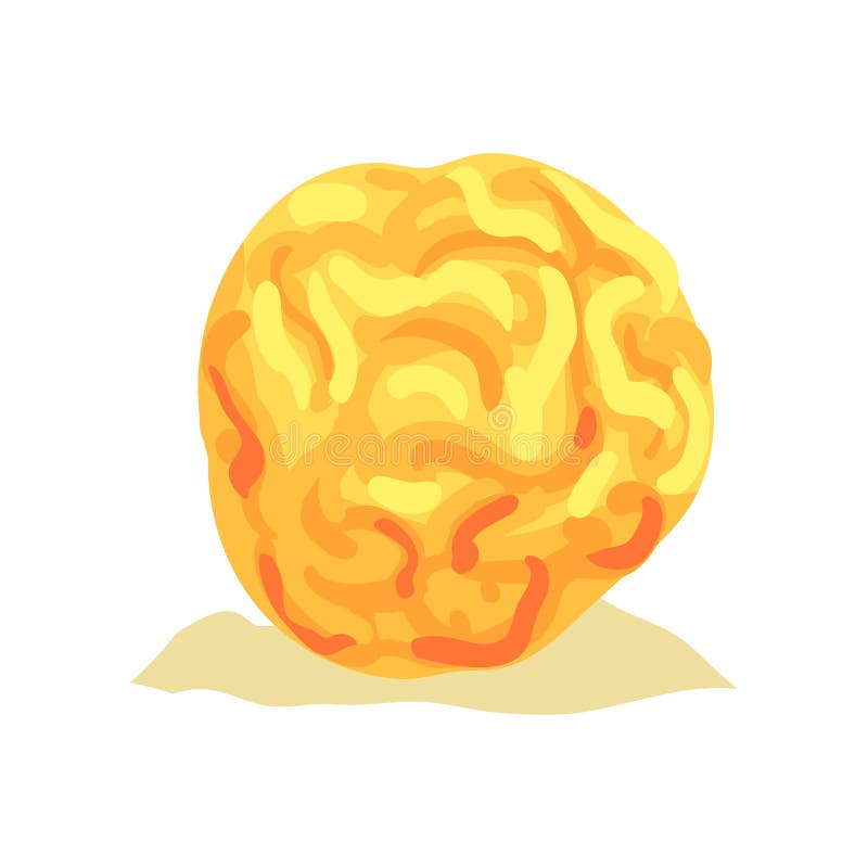 Ejemplo plano de la esponja amarilla brillante de los arrecifes de coral Planta acuática colorida en la arena ilustración del vector Ejemplo plano de la esponja amarilla brillante de los arrecifes de coral Planta acuática colorida en la arena ilustración del vector