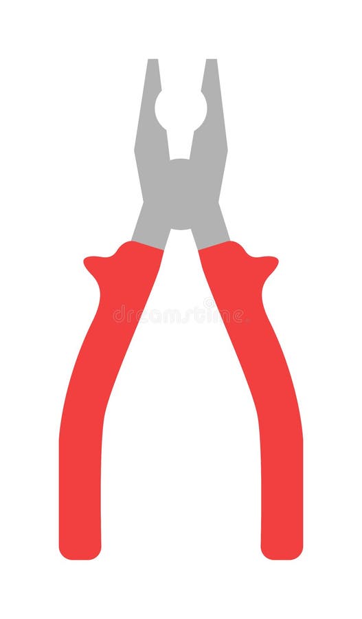 Ejemplo plano del vector de la historieta de los equipmen del trabajador de la herramienta de mano de los alicates ilustración del vector Ejemplo plano del vector de la historieta de los equipmen del trabajador de la herramienta de mano de los alicates ilustración del vector