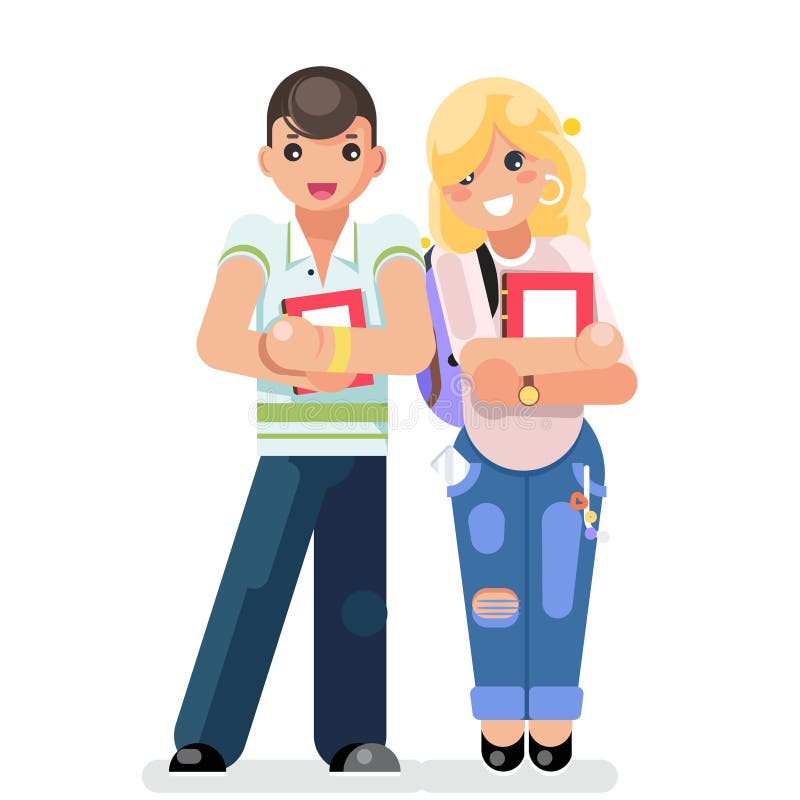 Studenten Minititten Cartoon Partnertausch