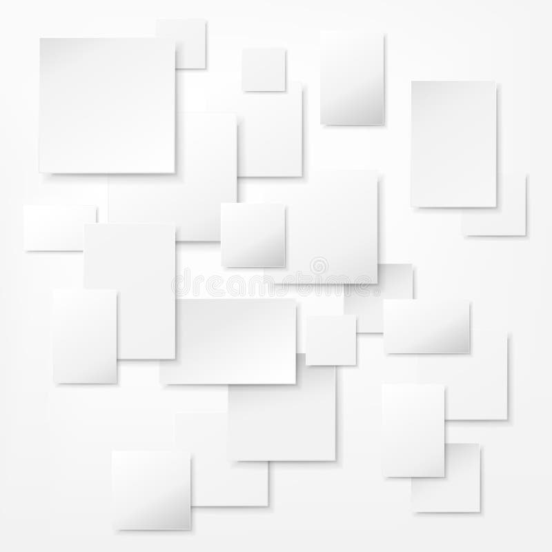 Ejemplo traslapado abstracto del concepto del rectángulo de los cuadrados ilustración del vector Ejemplo traslapado abstracto del concepto del rectángulo de los cuadrados ilustración del vector