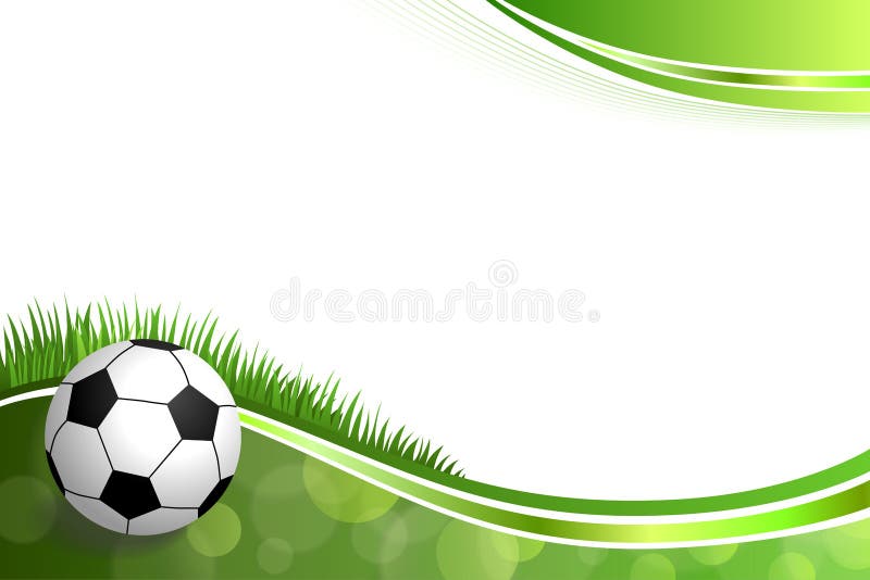 Ejemplo verde abstracto de la bola del deporte del fútbol del fútbol del fondo stock de ilustración Ejemplo verde abstracto de la bola del deporte del fútbol del fútbol del fondo stock de ilustración