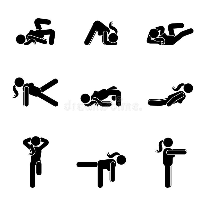 Ejercita el entrenamiento del cuerpo que estira la figura del palillo de la mujer Pictograma sano del ejemplo del vector del esti stock de ilustración Ejercita el entrenamiento del cuerpo que estira la figura del palillo de la mujer Pictograma sano del ejemplo del vector del esti stock de ilustración