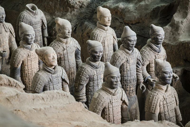 Ejército de Terracota del primer emperador de China imagen de archivo Ejército de Terracota del primer emperador de China imagen de archivo